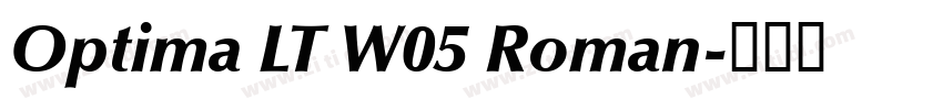 Optima LT W05 Roman字体转换